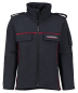 Preview: Softshelljacke "rote Paspel waag- und senkrecht"